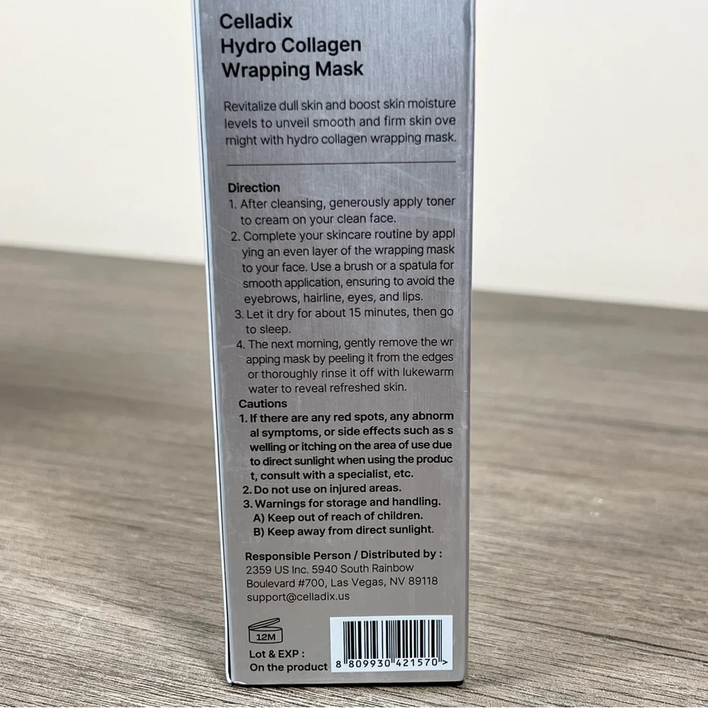 Korean Skincare Celladix Hydro Collagen Wrapping Mask